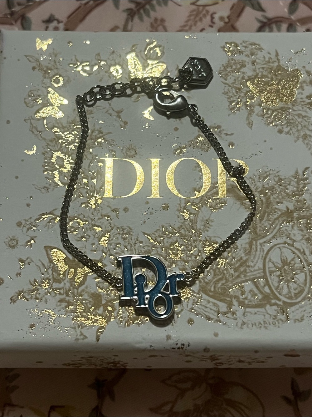 Dior Silver Logo Bracelet